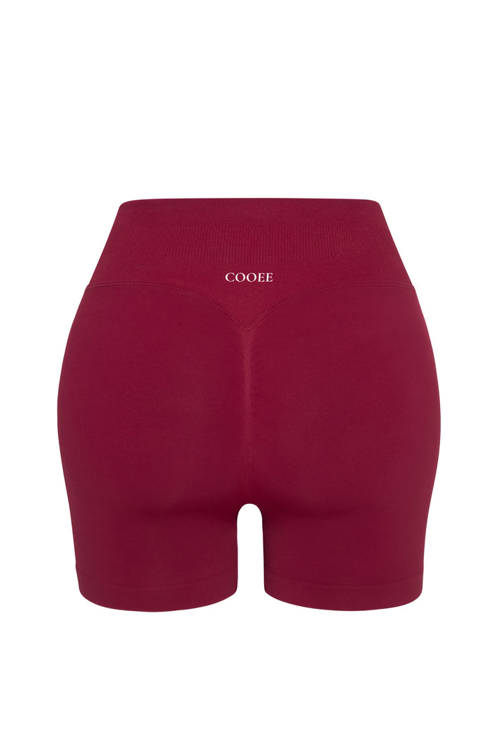 Amour Seamless Shorts – Red Wine