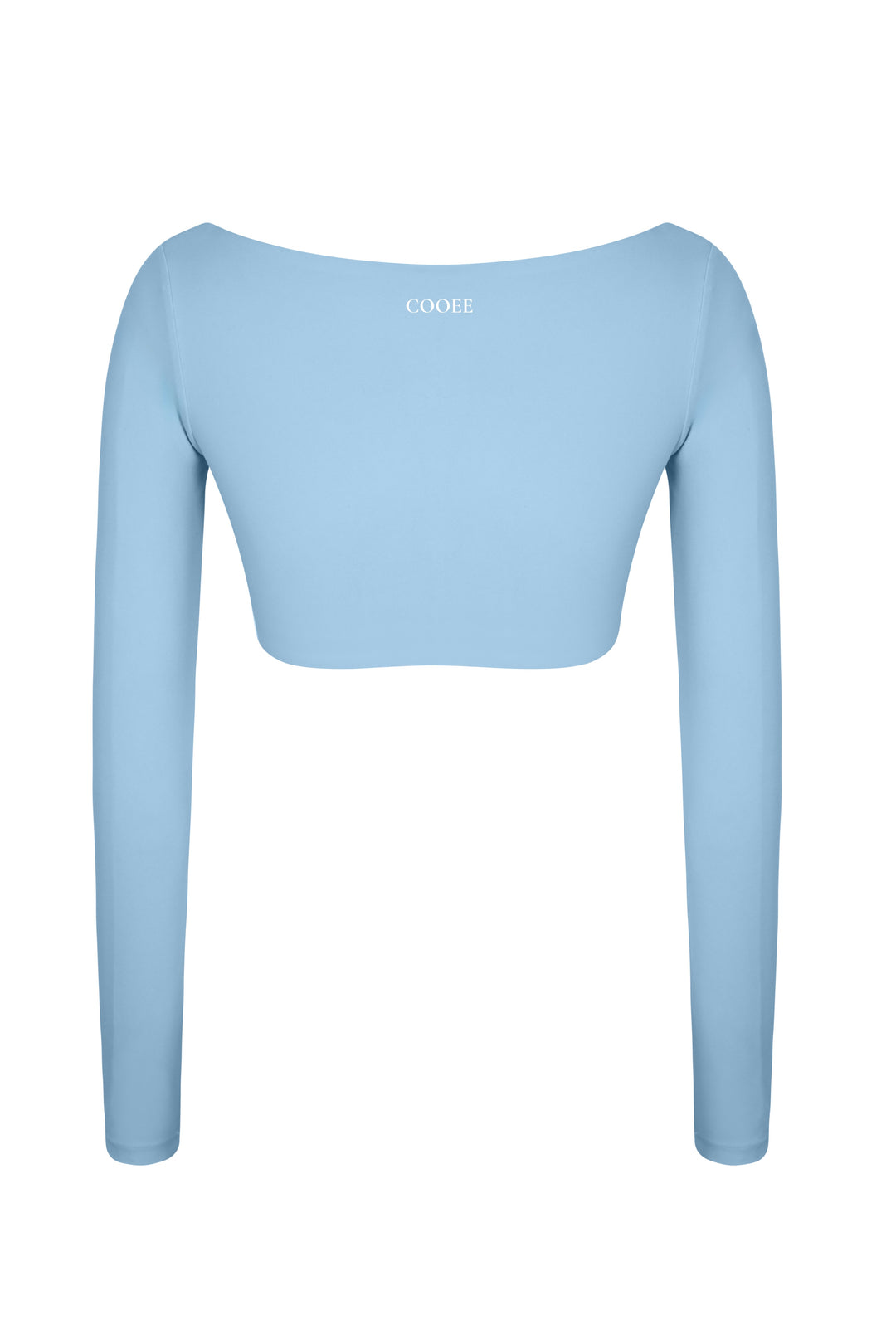 Buttersoft Luna Long Sleeve Crop Top - Baby Blue