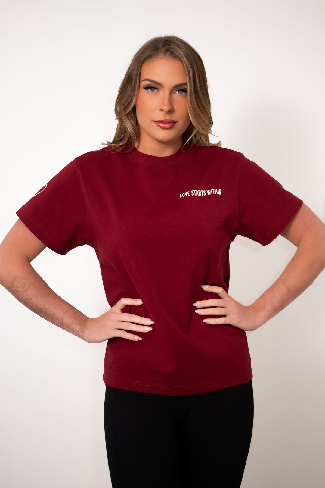 Love Yourself T Shirt - Deep Red