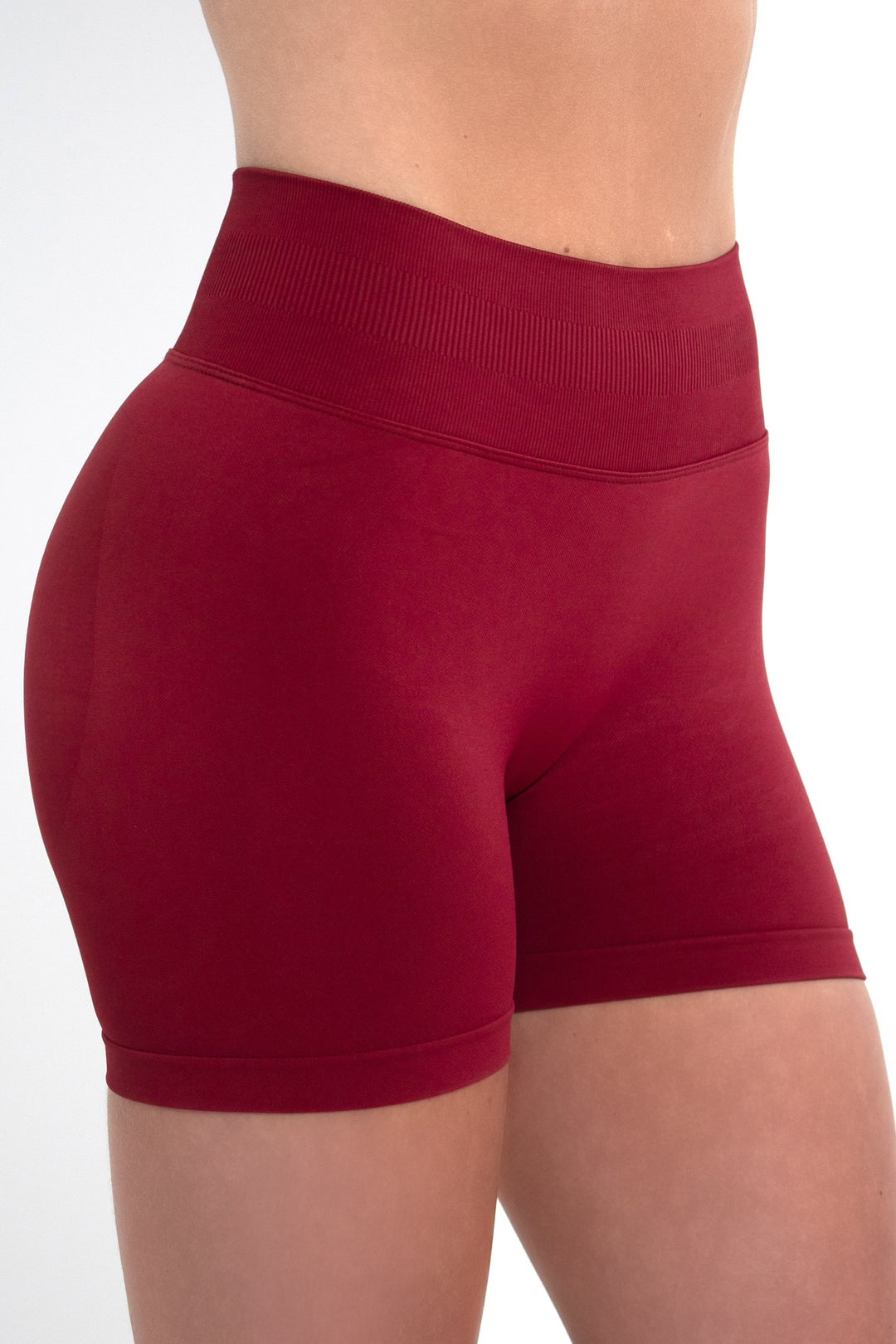 Amour Seamless Shorts – Red Wine