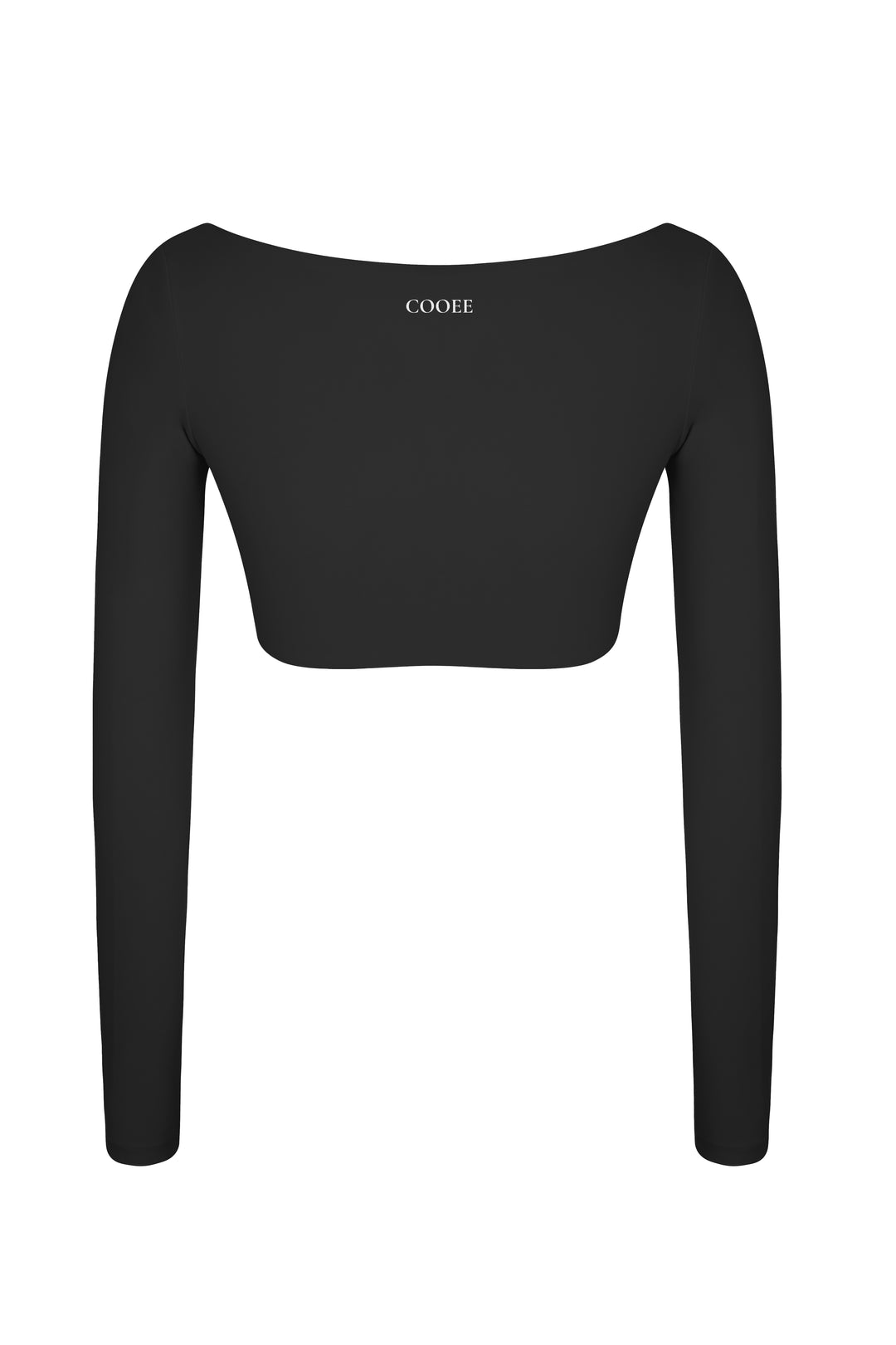 Buttersoft Luna Long Sleeve Crop Top - Black