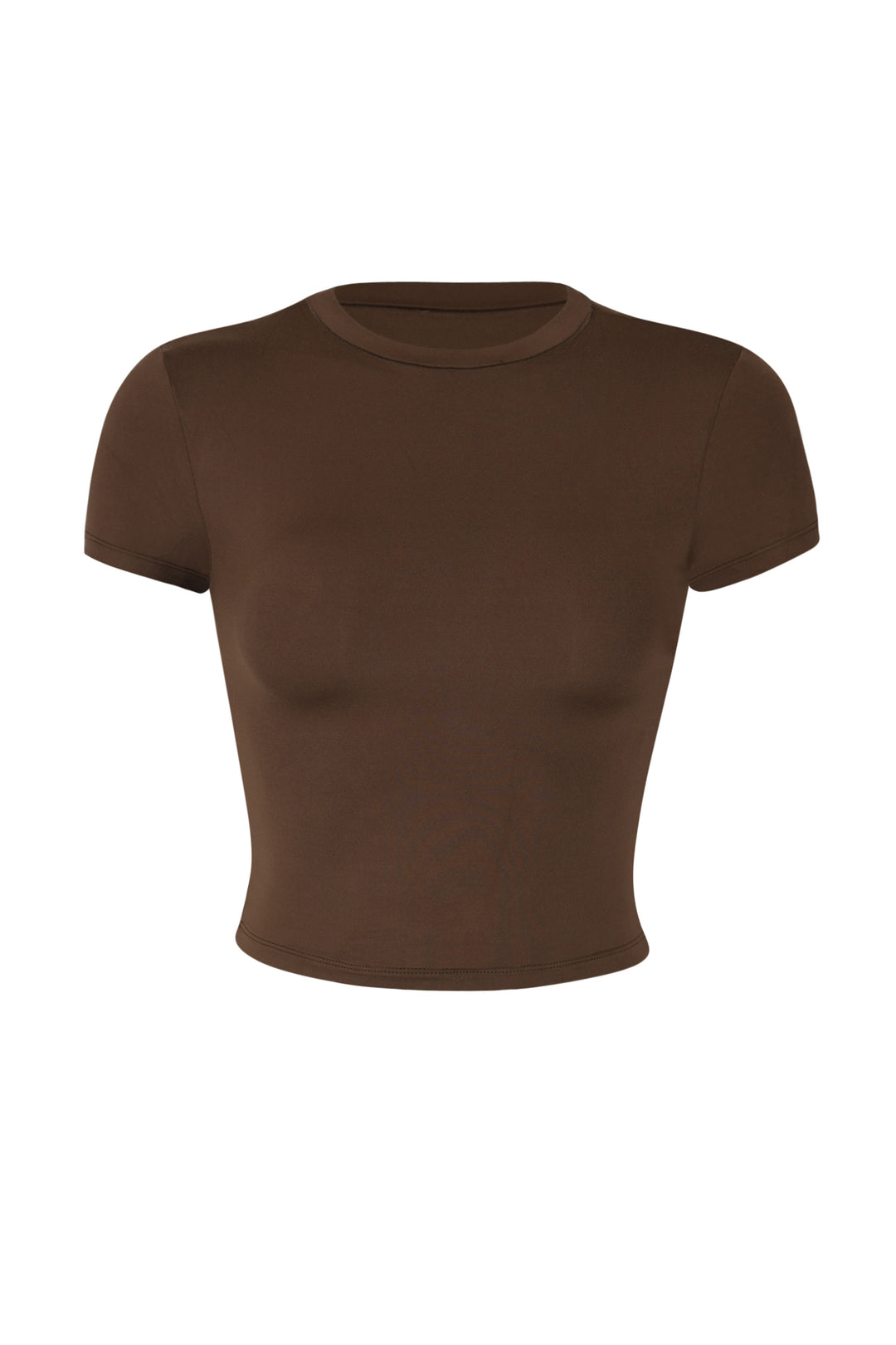 Rebekah Cropped T-Shirt - Espresso