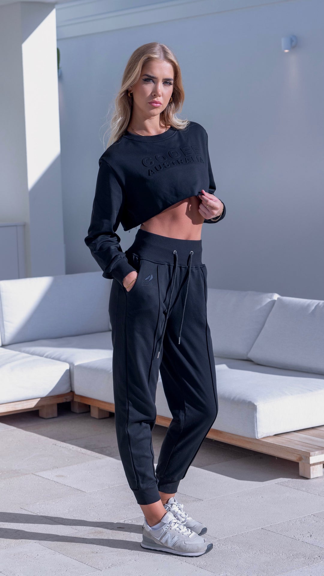 Caley Lounge Top Black