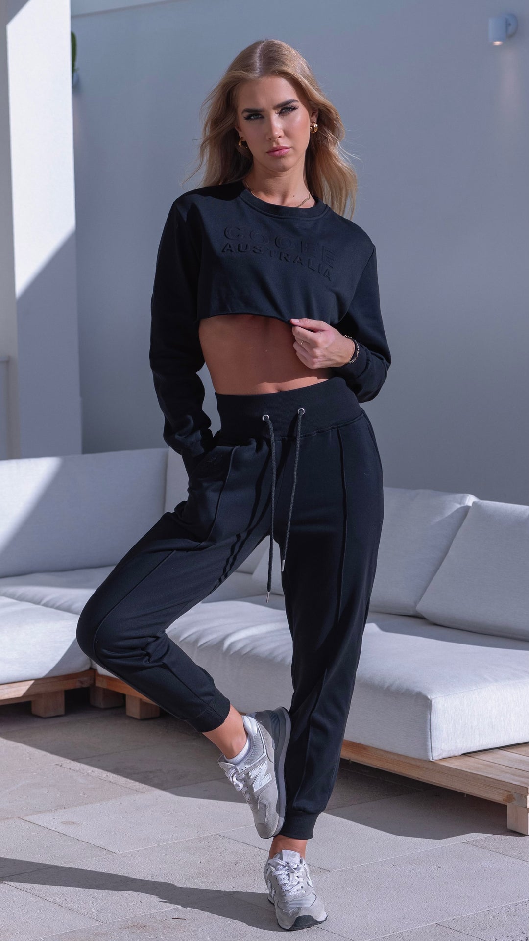 Caley Lounge Top Black