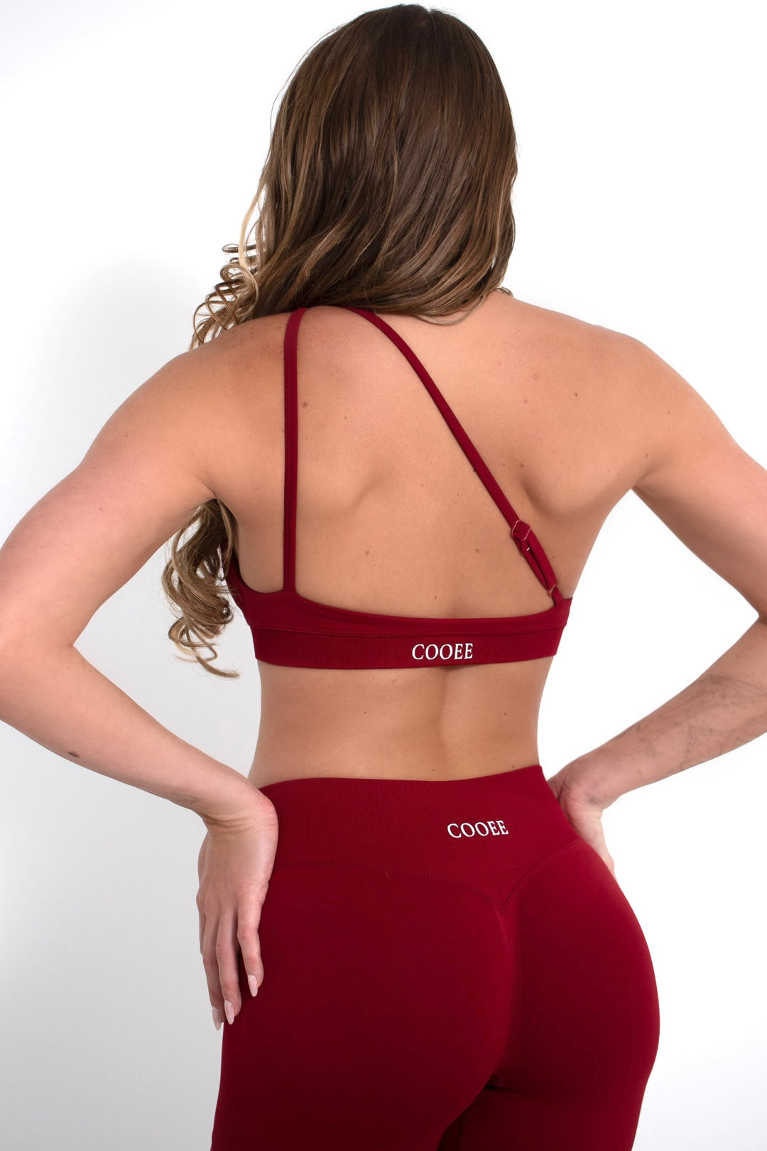 Cupid One Shoulder Sports Bra Ruby Red