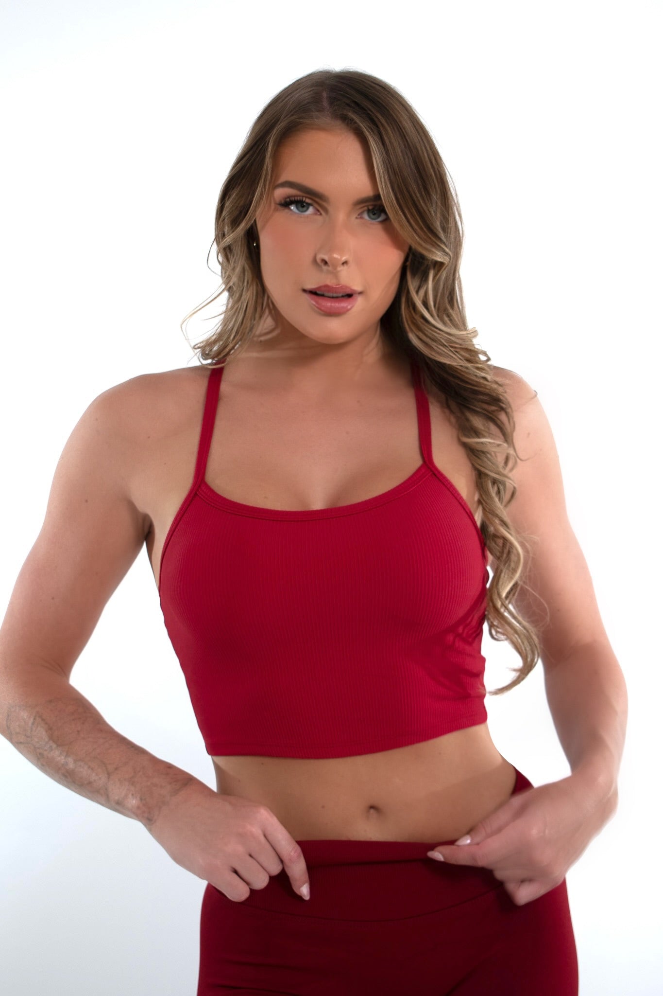 Crush Singlet Ruby Red