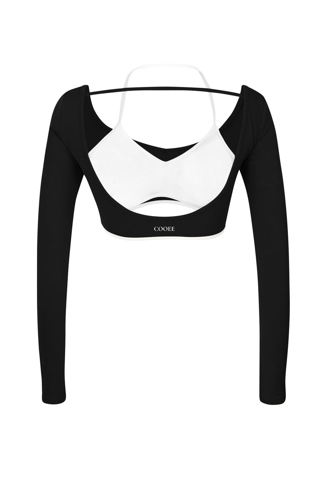 Ultimate Blend Aria Long Sleeve Crop - Black