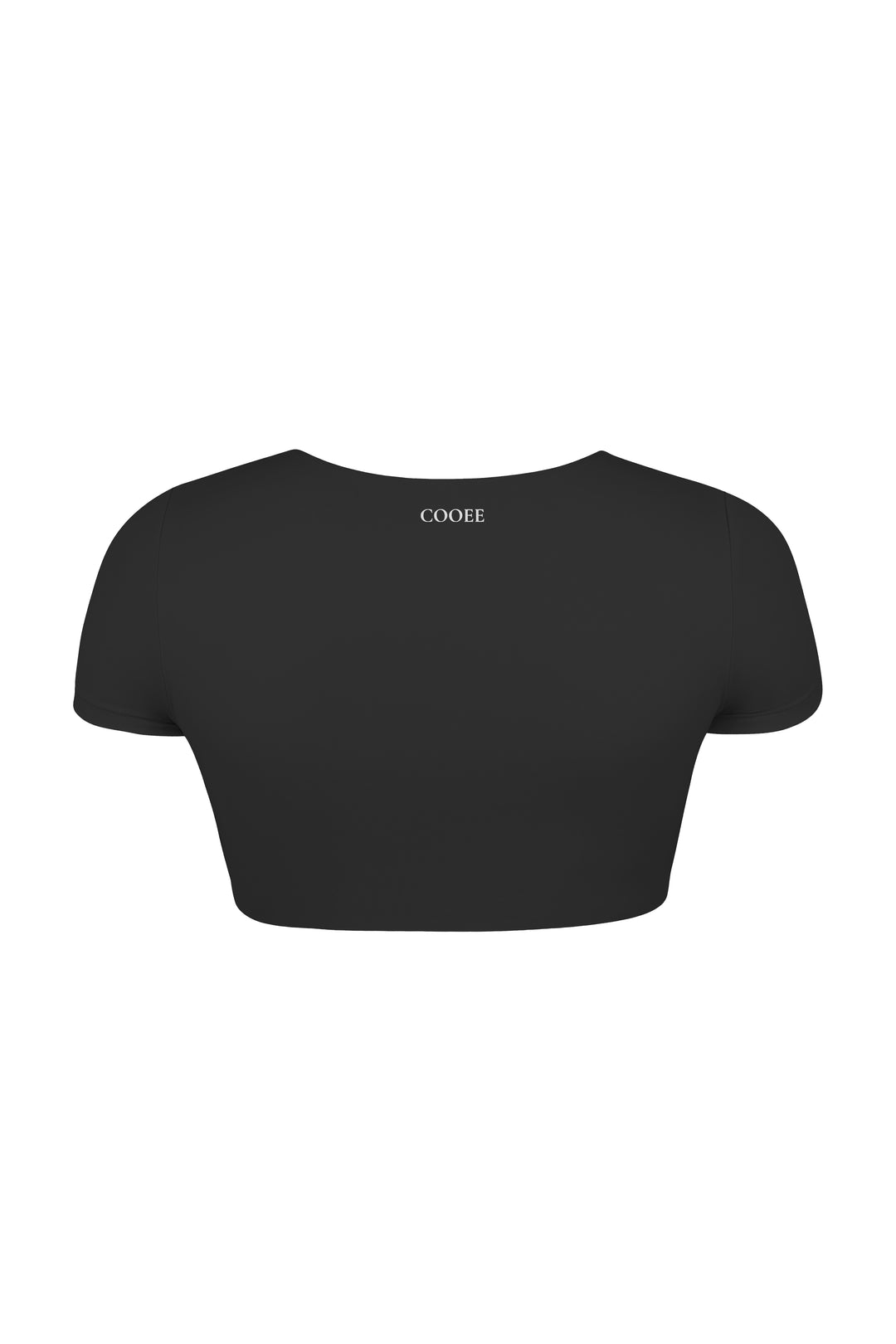 Velvet Luxe Ava Cropped T Shirt - Black