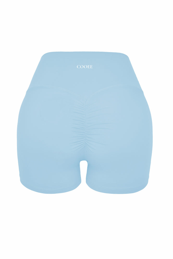 Buttersoft Luna Scrunch 4” Shorts - Baby Blue