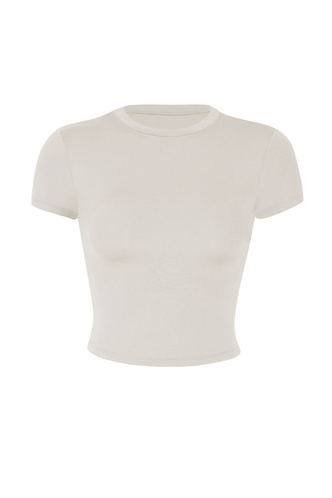 Rebekah Cropped T Shirt - Cream