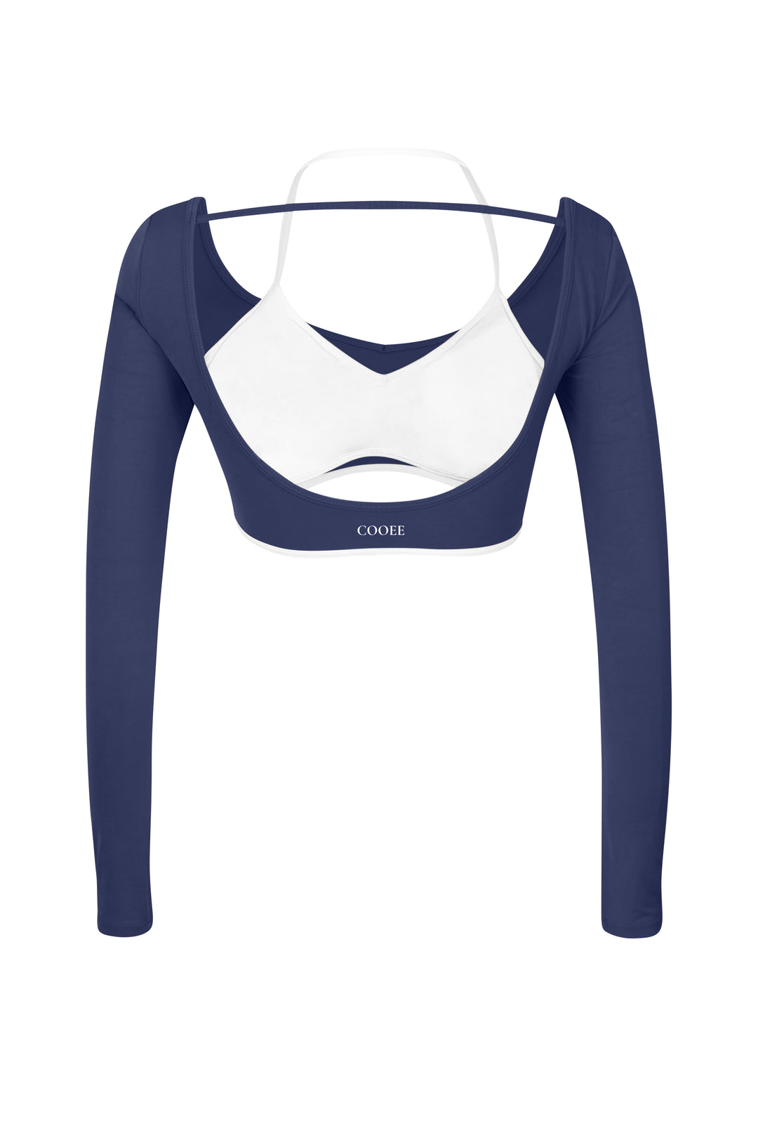 Ultimate Blend Aria Long Sleeve Crop - Navy