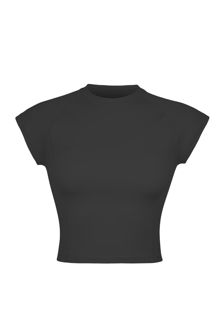 Ultimate Blend Selena Performance Cropped T Shirt - Black