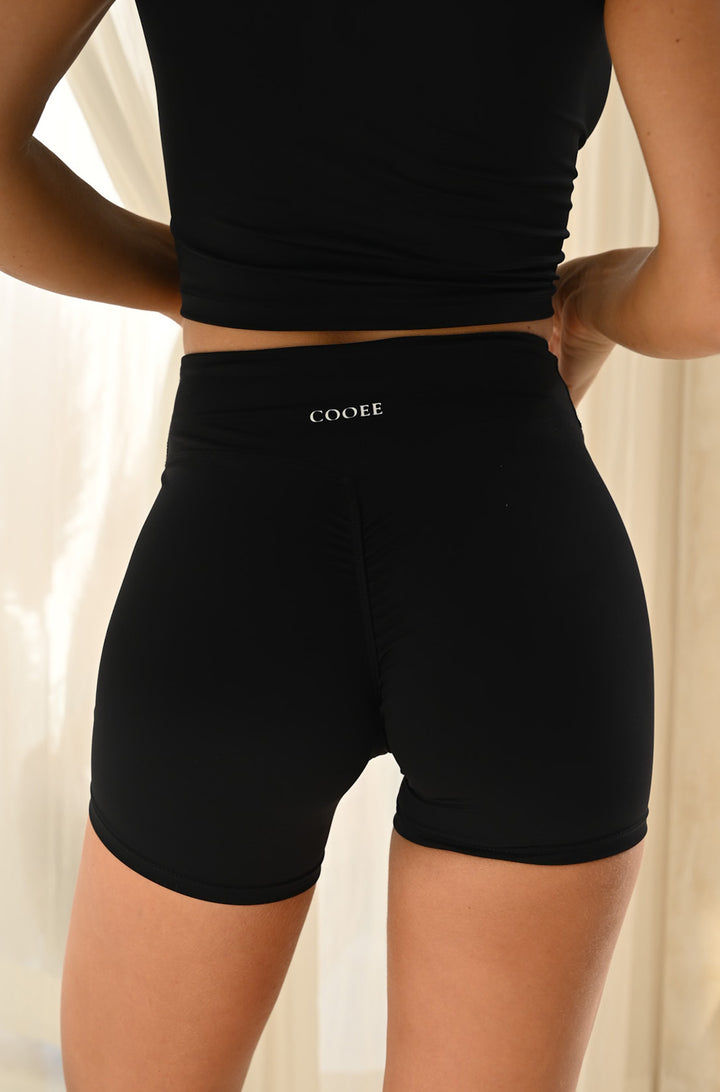 Ultimate Blend Celeste V High Rise 4” Shorts - Black