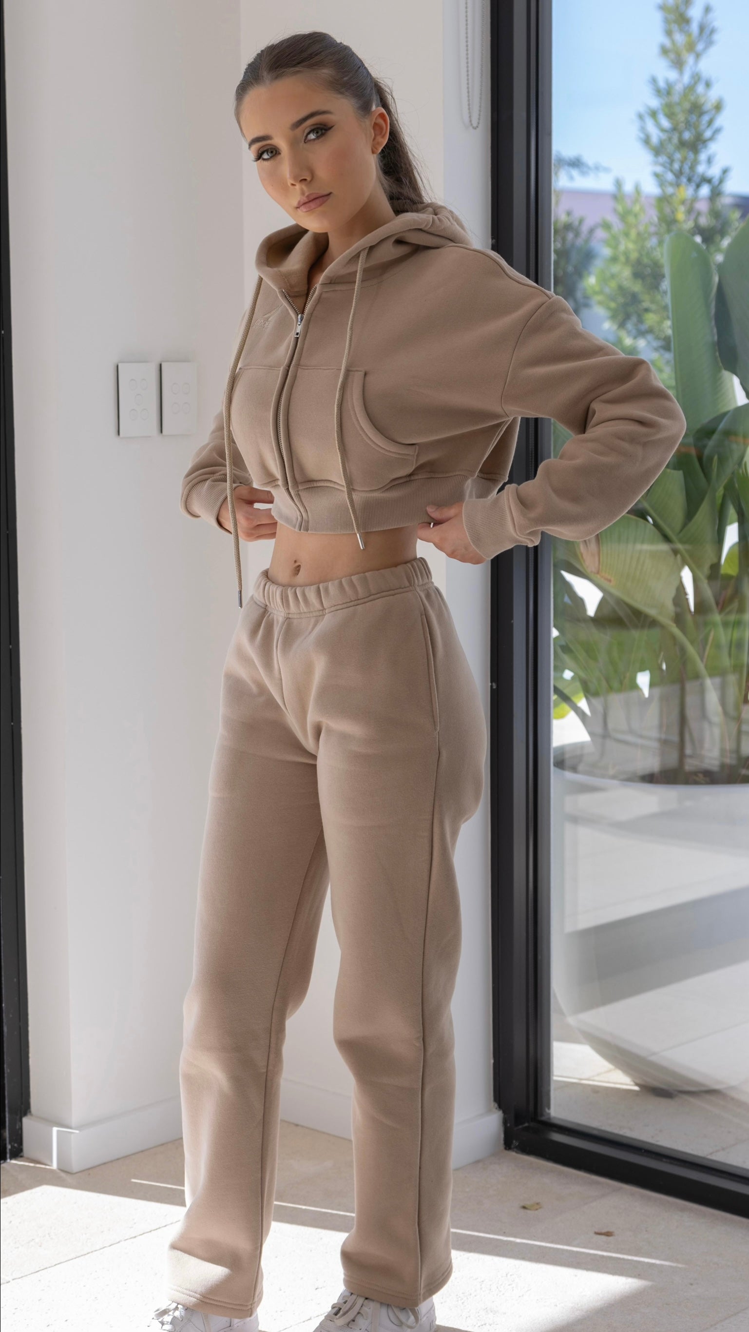 Amber Track Pants Beige