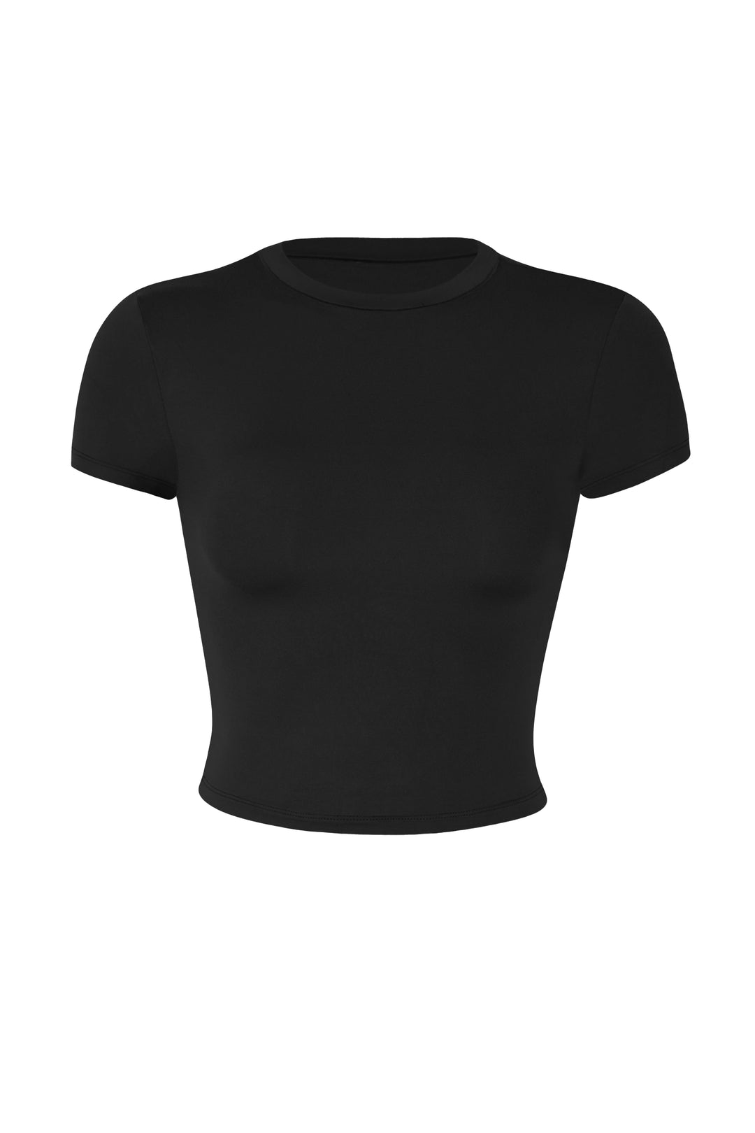 Rebekah Cropped T Shirt - Black